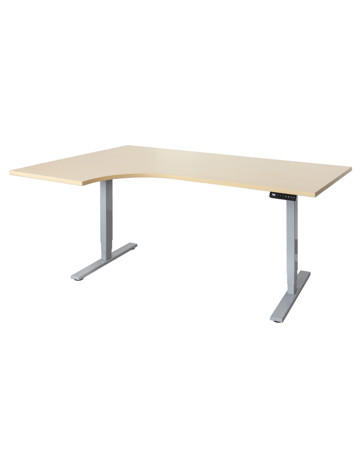 Office Standing Desk, Left corner, Birch, W 1800 mm