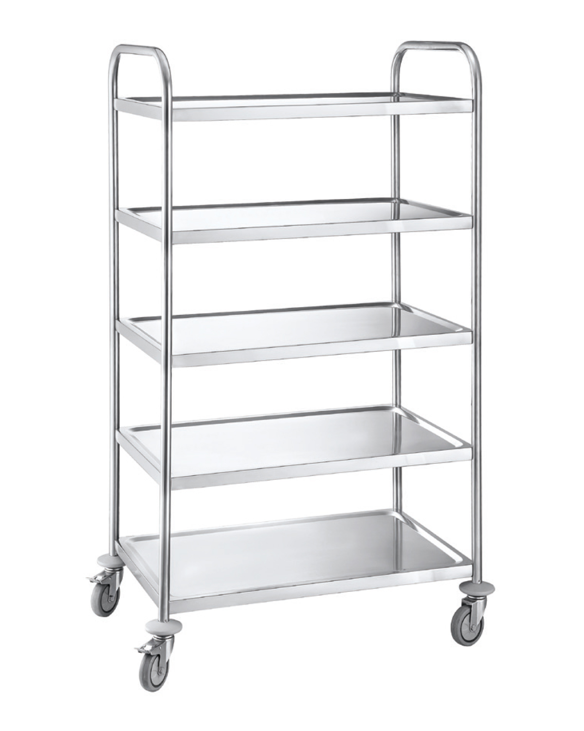 Shelf Trolley, Stainless steel, 5 shelves
