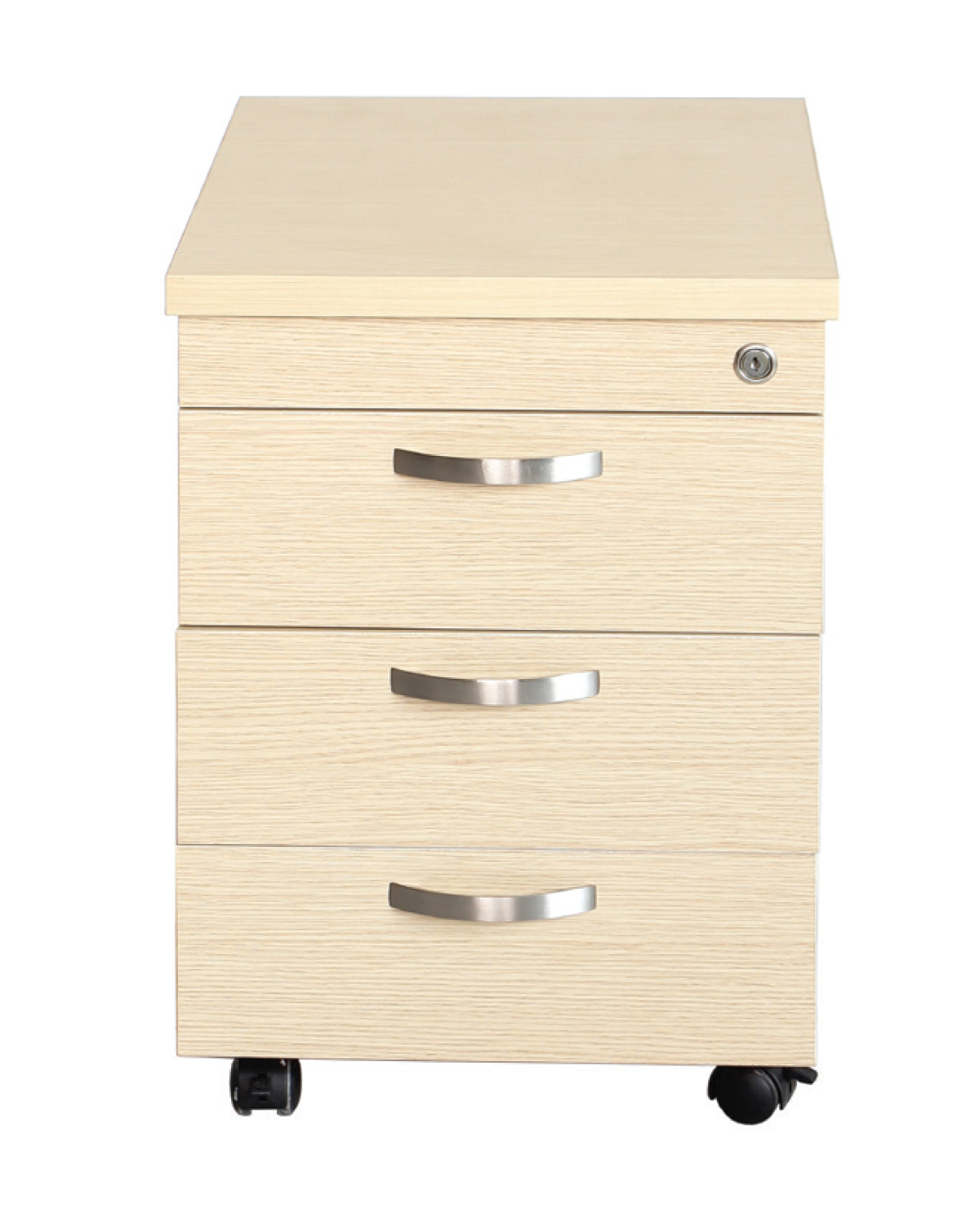 Mobile Drawer unit, 3-drawer, Birch, H 560 mm