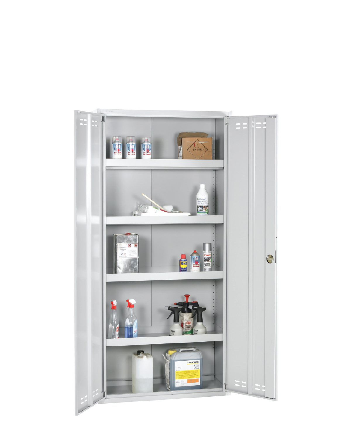 Chemical Cabinet, Grey, W 920 mm H 1950 mm