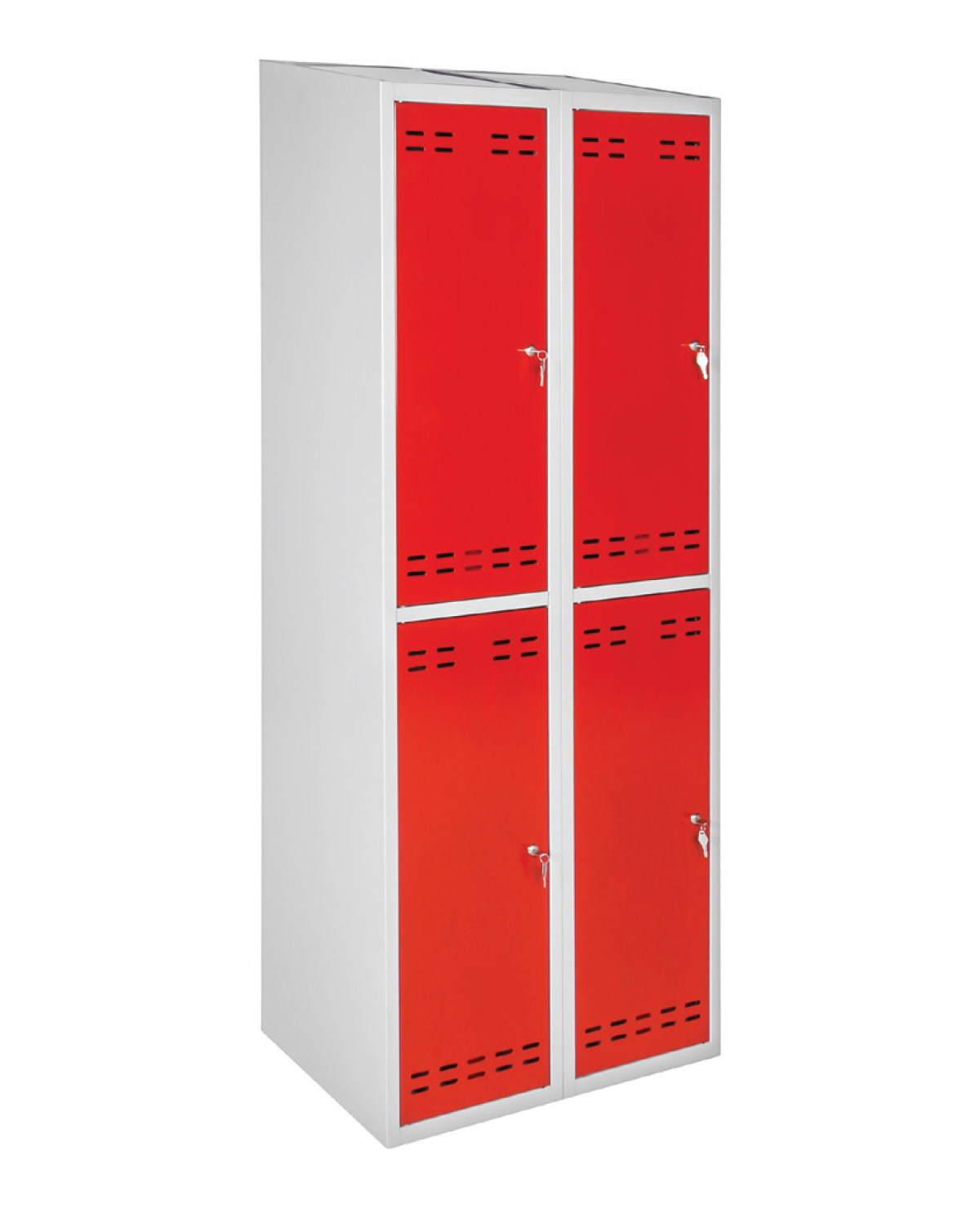 Storage Locker Red, W 700 mm, 4-door