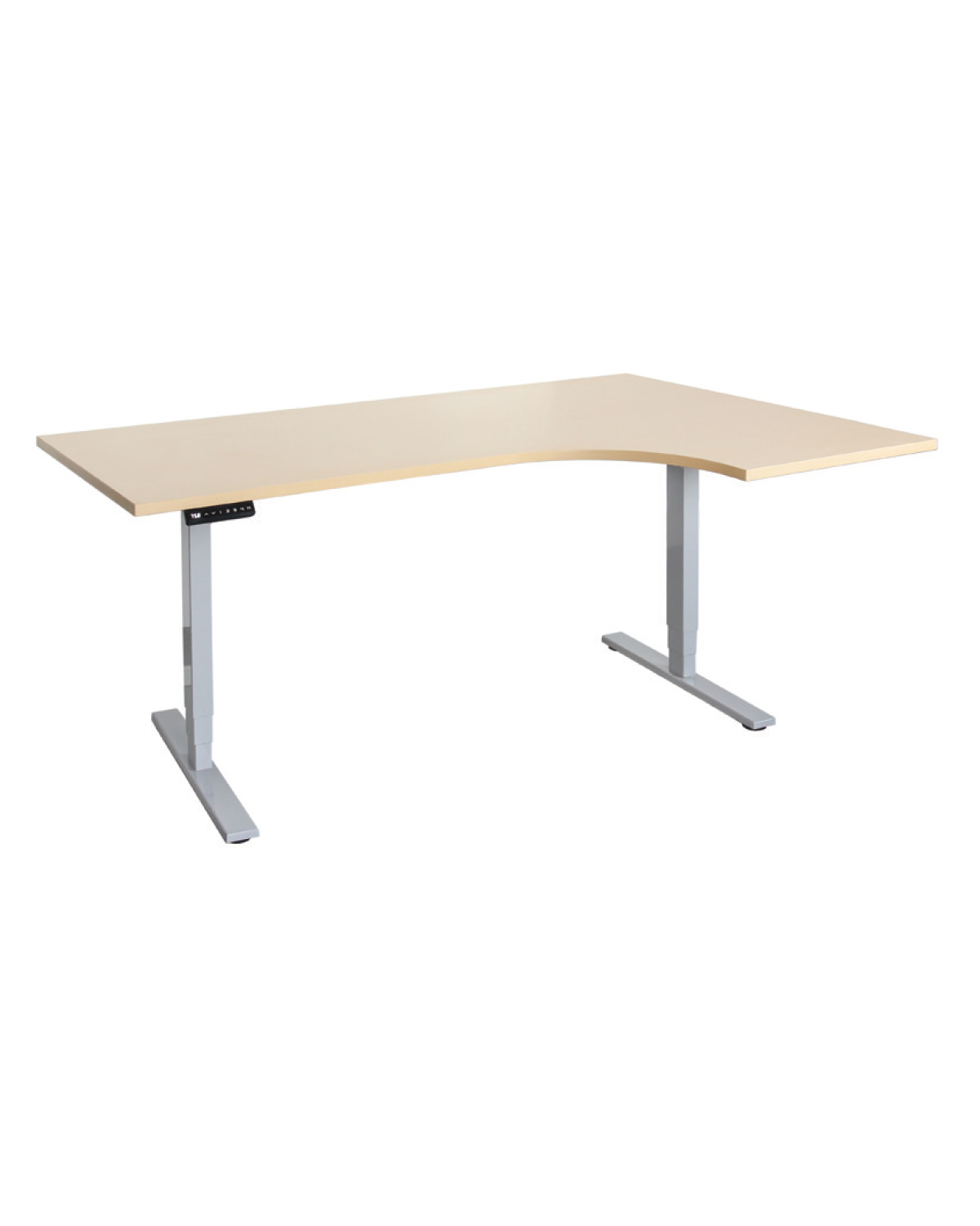 Office Standing Desk, Right corner, Birch, W 1800 mm