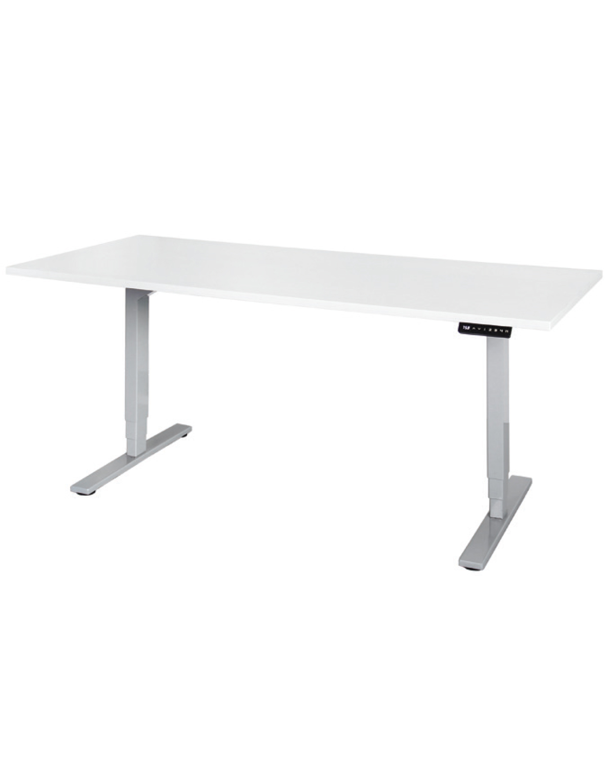 Office Standing Desk, Rectangle, Whtie, W 1800 mm