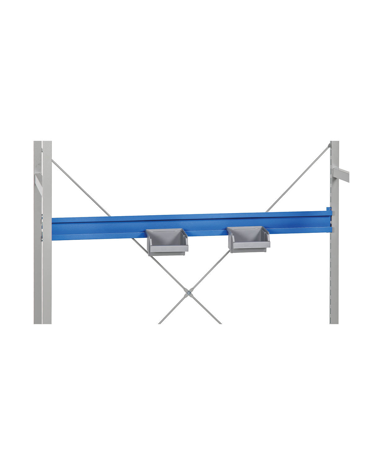 STORAGE Plastic bin Rack + 2 assembly hooks, W 1000 mm