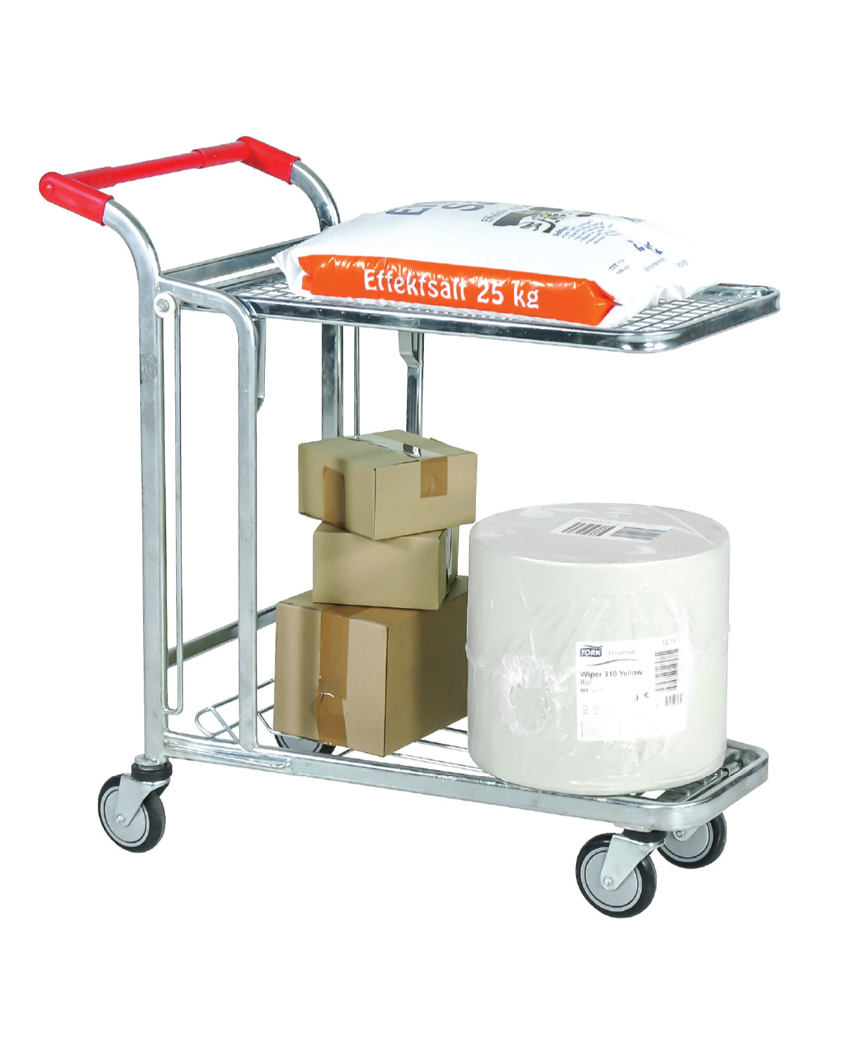 Stackable Trolley, 2 shelves, Capacity 300 kg