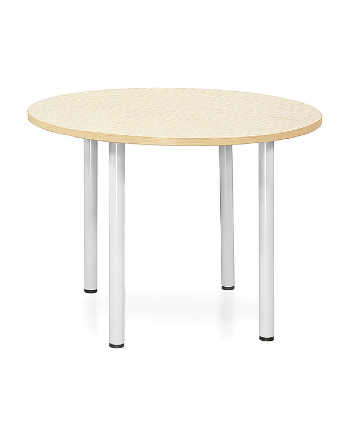 Office Desk, Round, Birch laminate, Diam 1000 mm