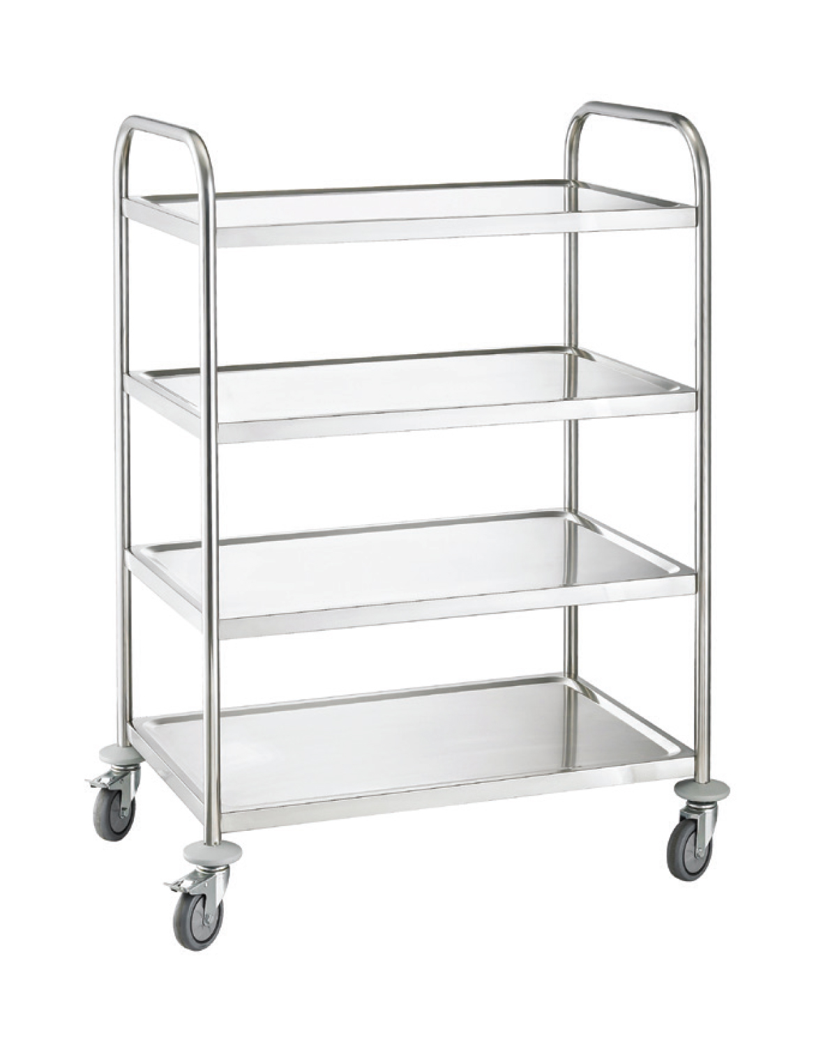 Shelf Trolley, Stainless steel, 4 shelves