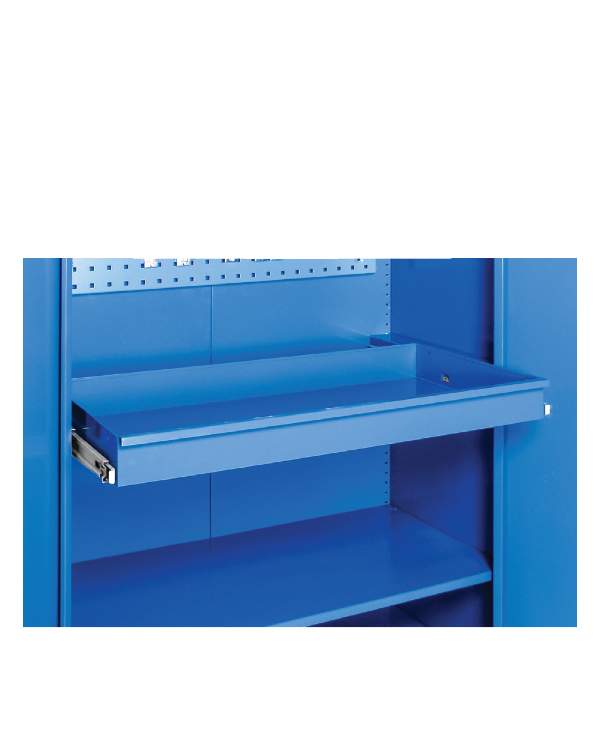 Telescopic Drawer for Storage Cabinet, Blue, W 1000 mm