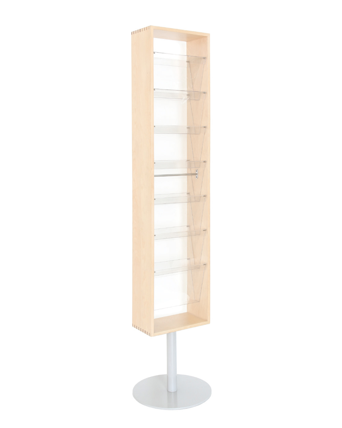 Rotating Magazine Stand, Birch, H 1775 mm