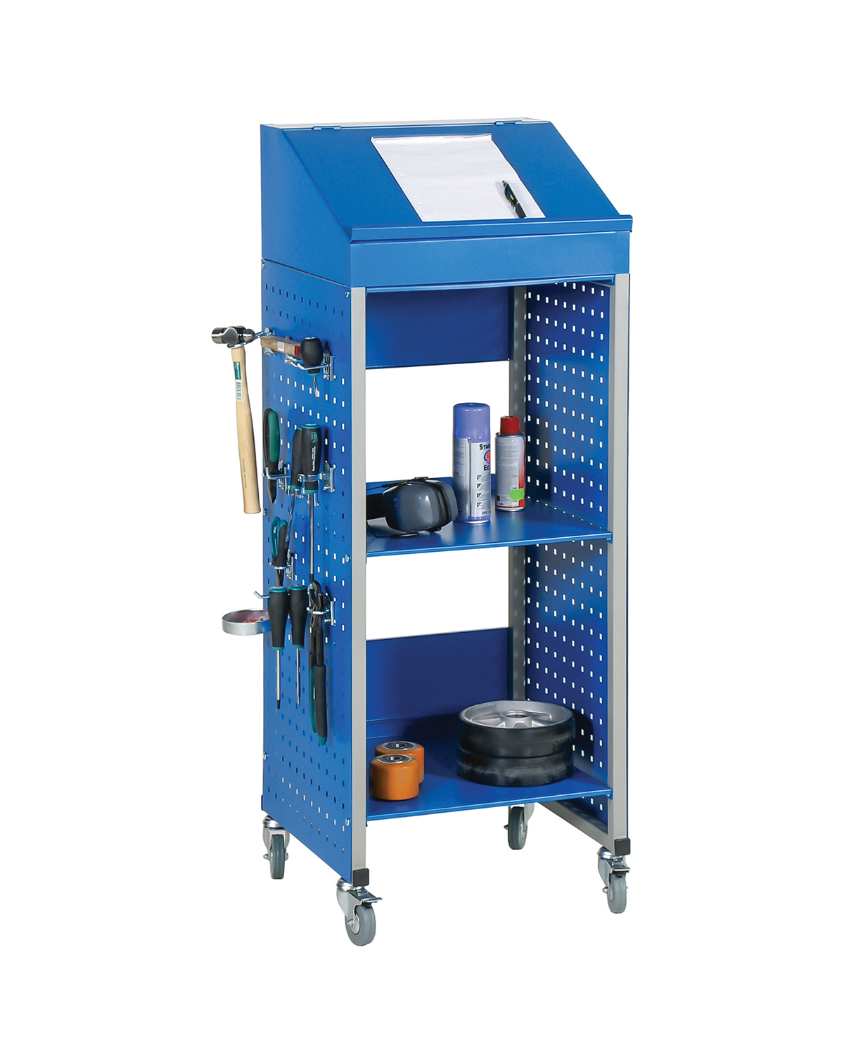 Perforated Trolley + Removable Desktop
