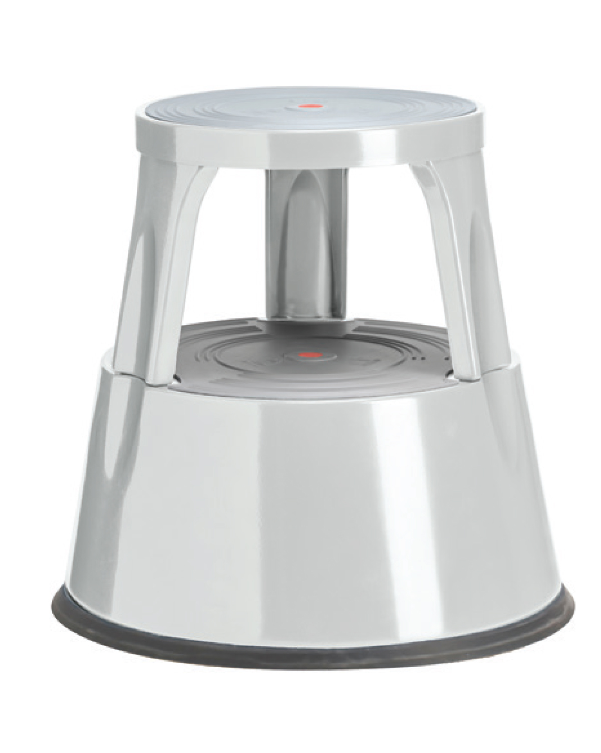 Mobile Step stool, 2 steps, Grey