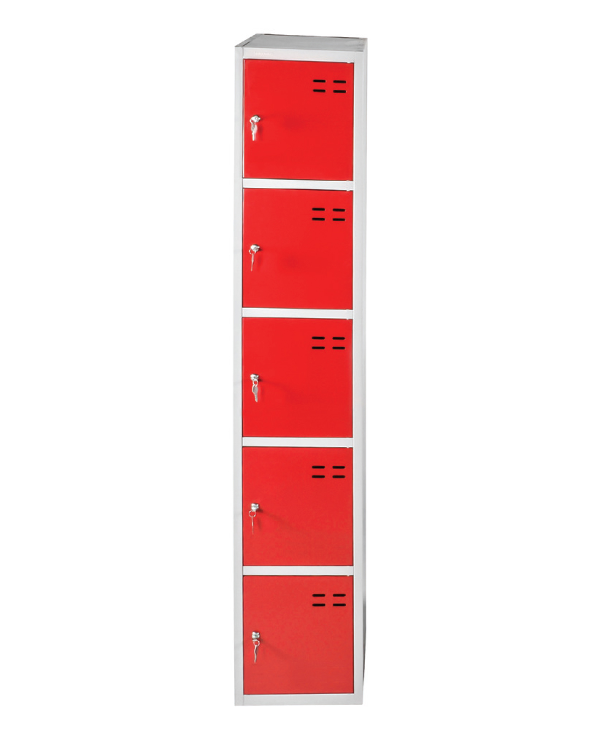 Storage Locker Red, W 350 mm, 5-door