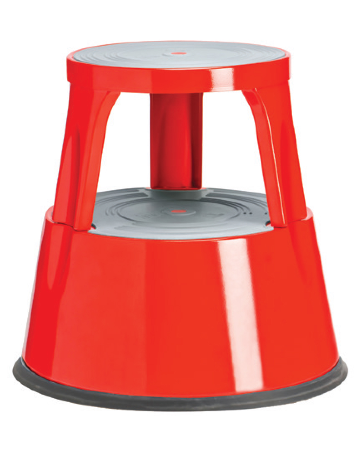 Mobile Step stool, 2 steps, Red