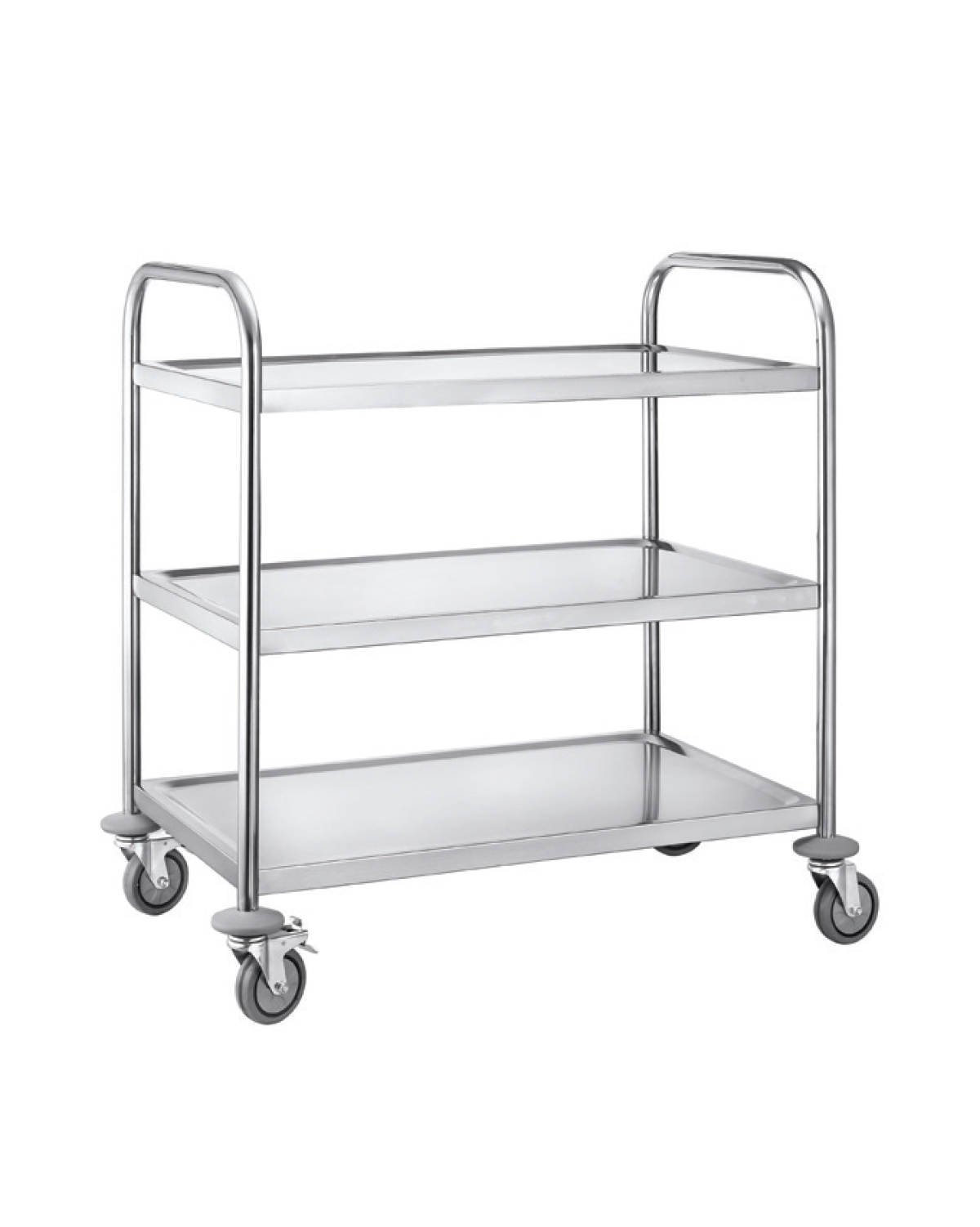 Shelf Trolley, Stainless steel, 3 shelves