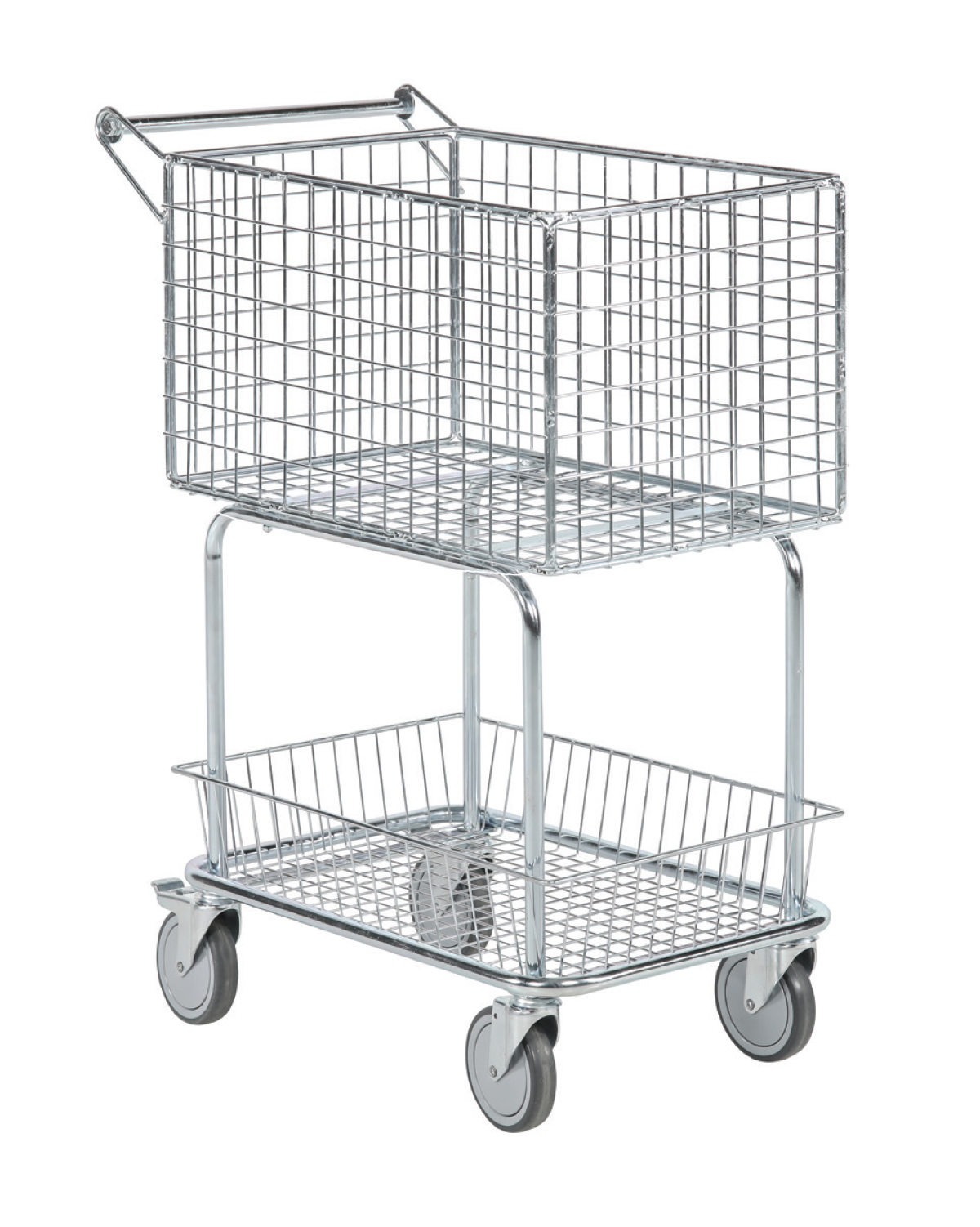 Shop Trolley, 2 baskets, Capacity 100 kg