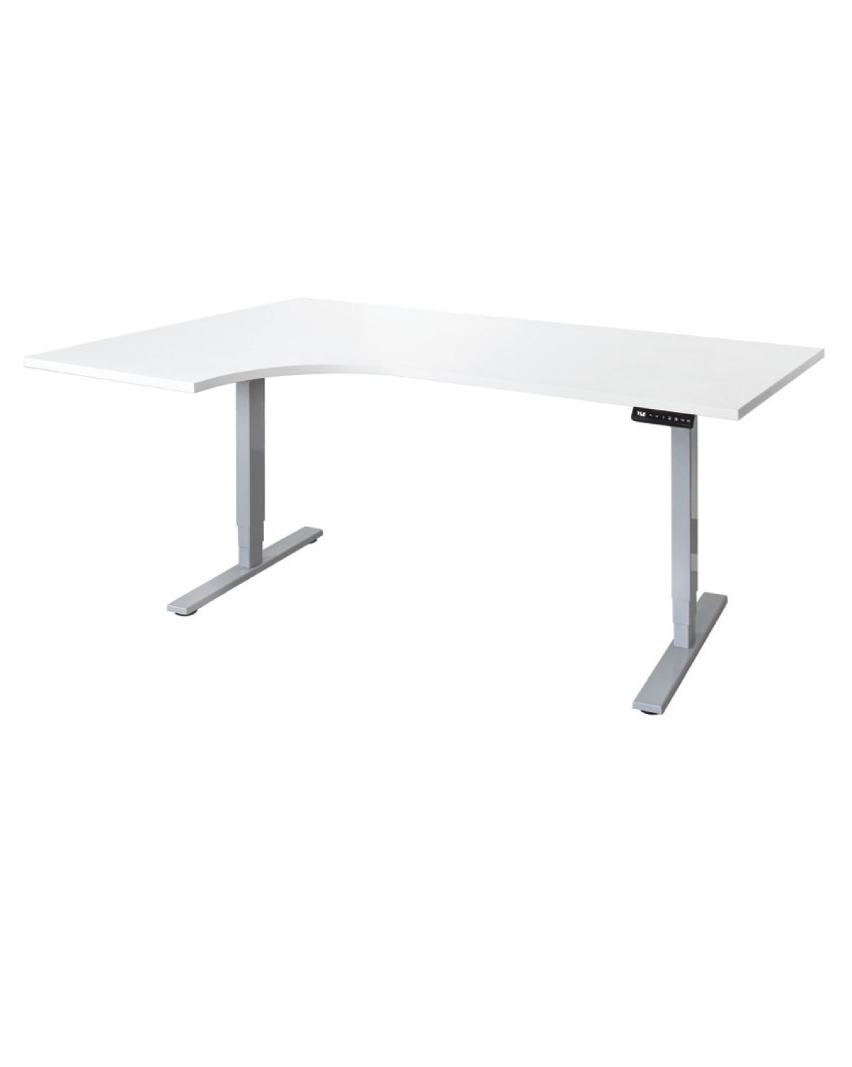 Office Standing Desk, Left corner, White, W 1800 mm