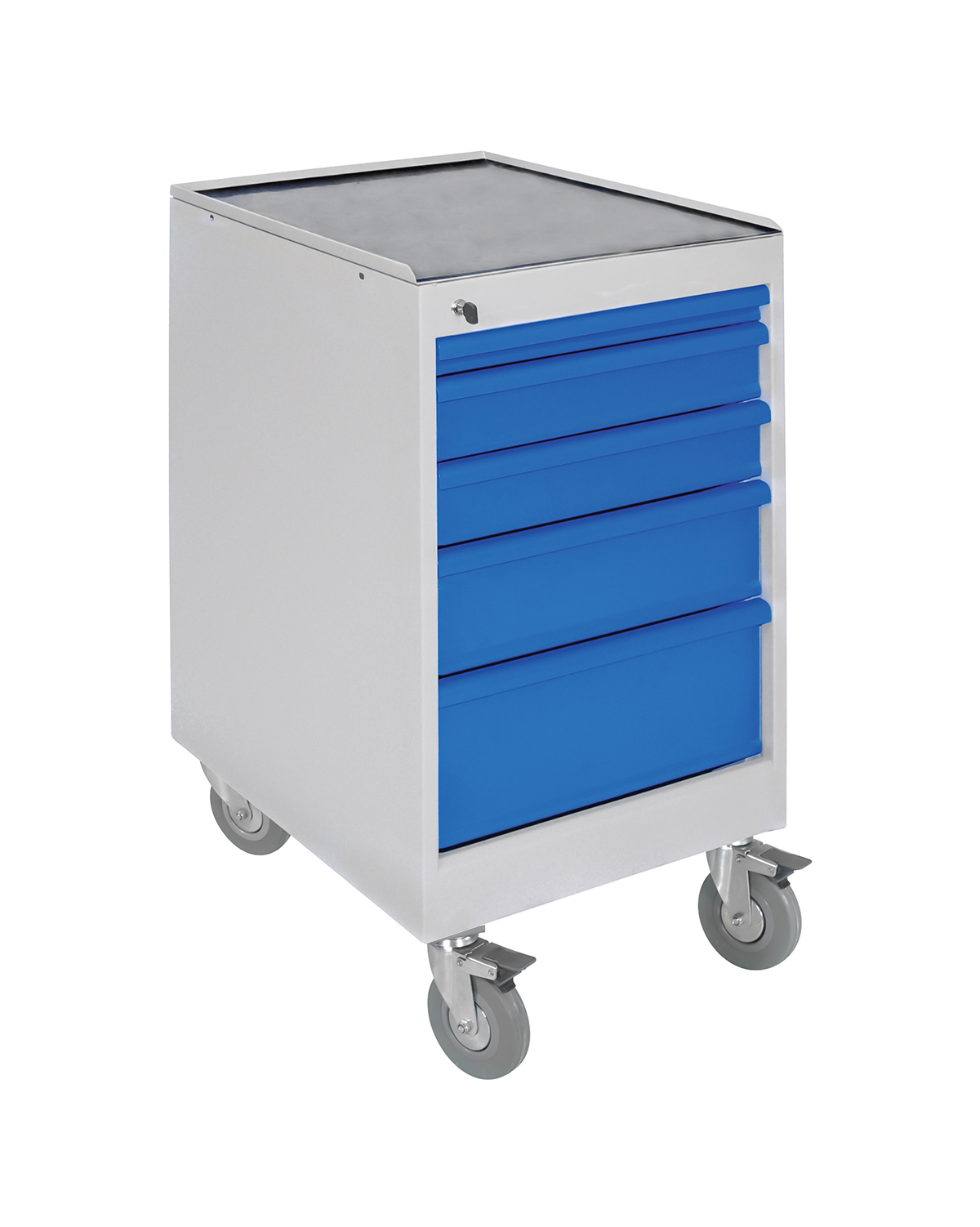 Free standing Mobile Drawer unit, 5 drawers + wheel set