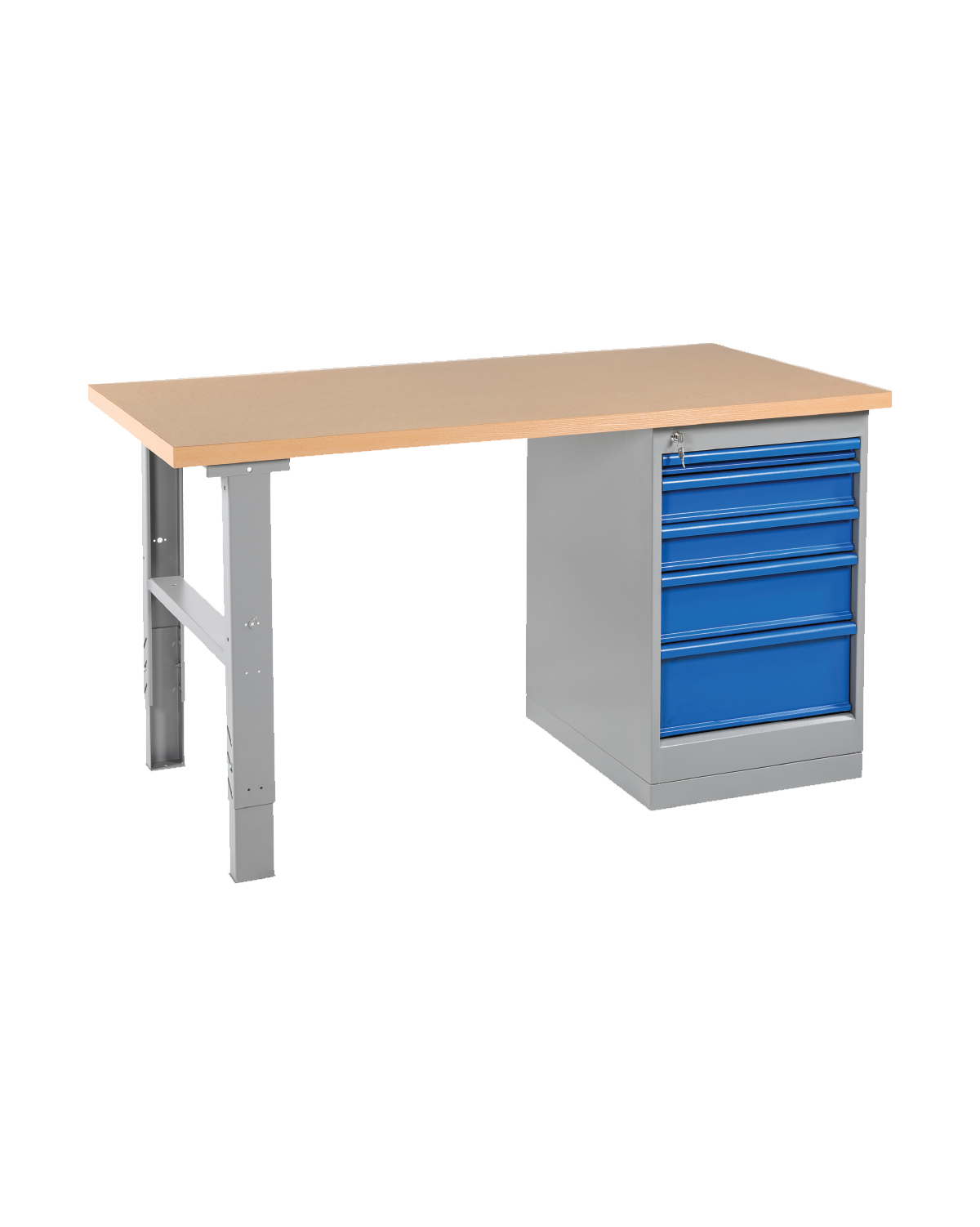 Workbench Strong, 5 drawers, Oil tempered, W 1600 mm