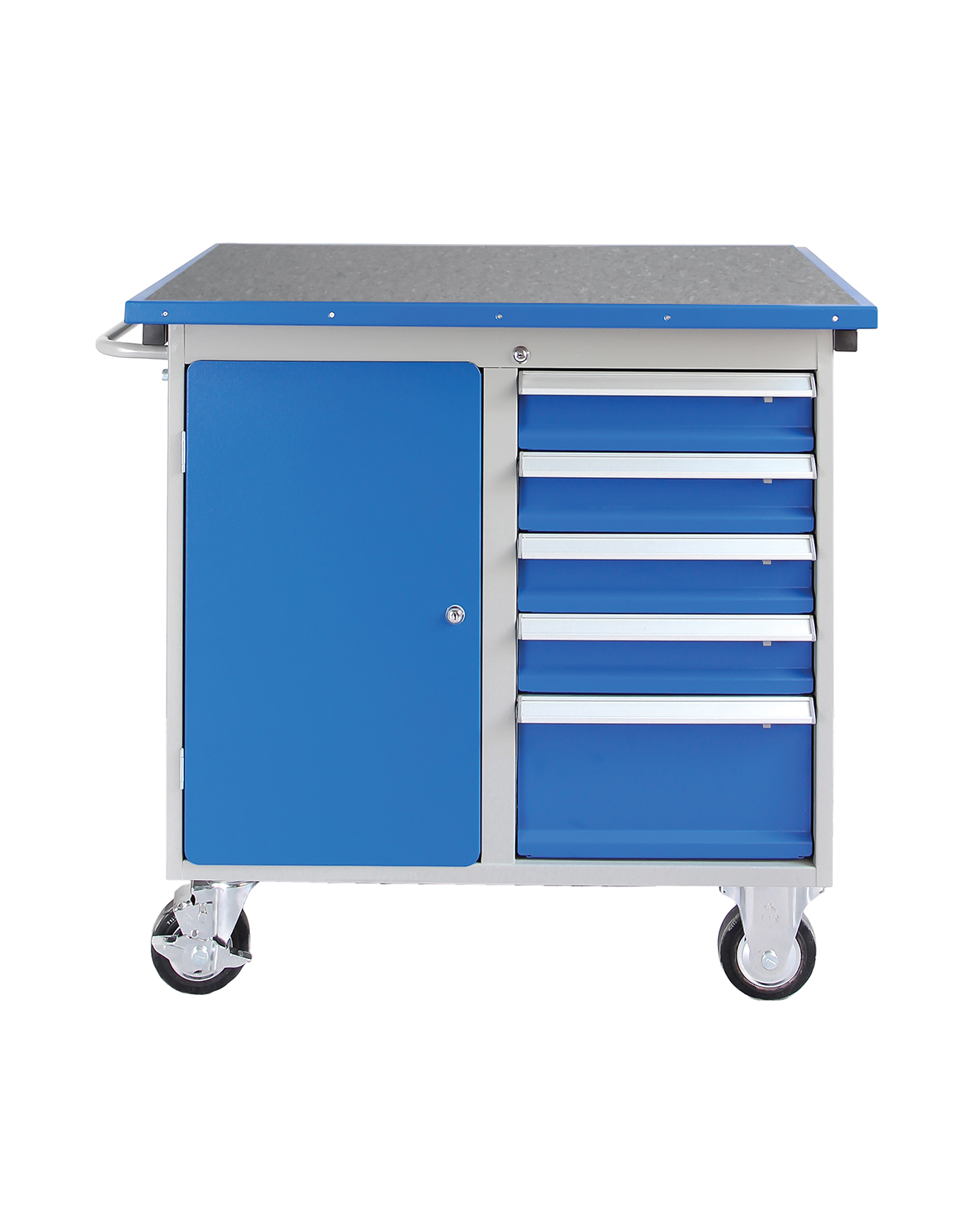Mobile Workbench, 5 drawers, Vinyl worktop