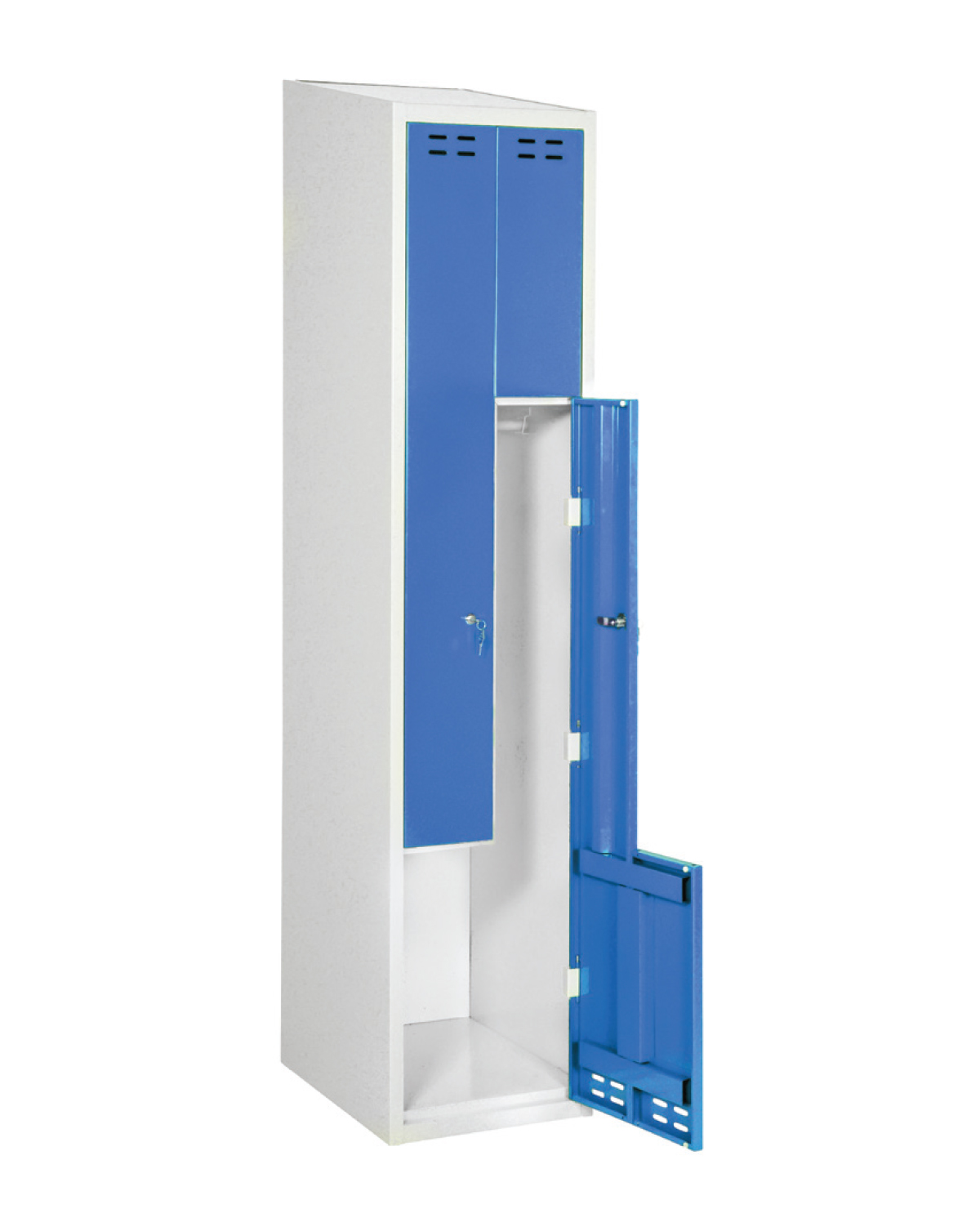 Storage Z-Locker Blue, W 400 mm, 2-door