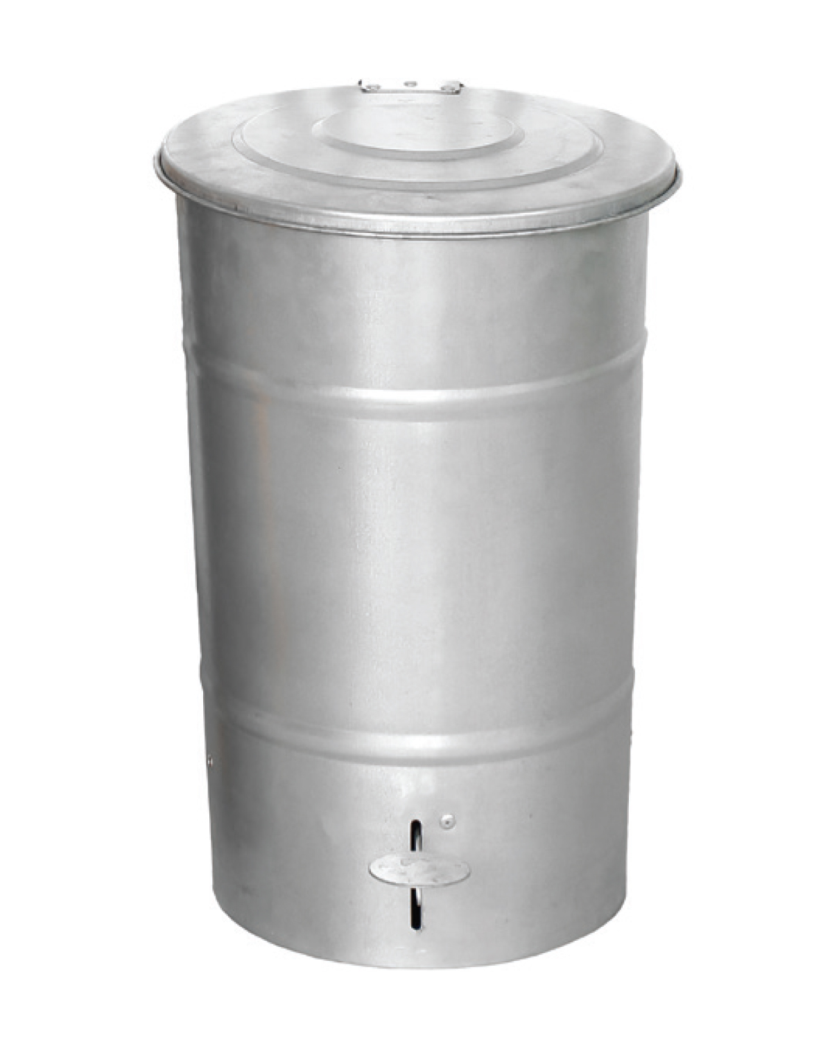 Metal Waste Bin, Galvanised