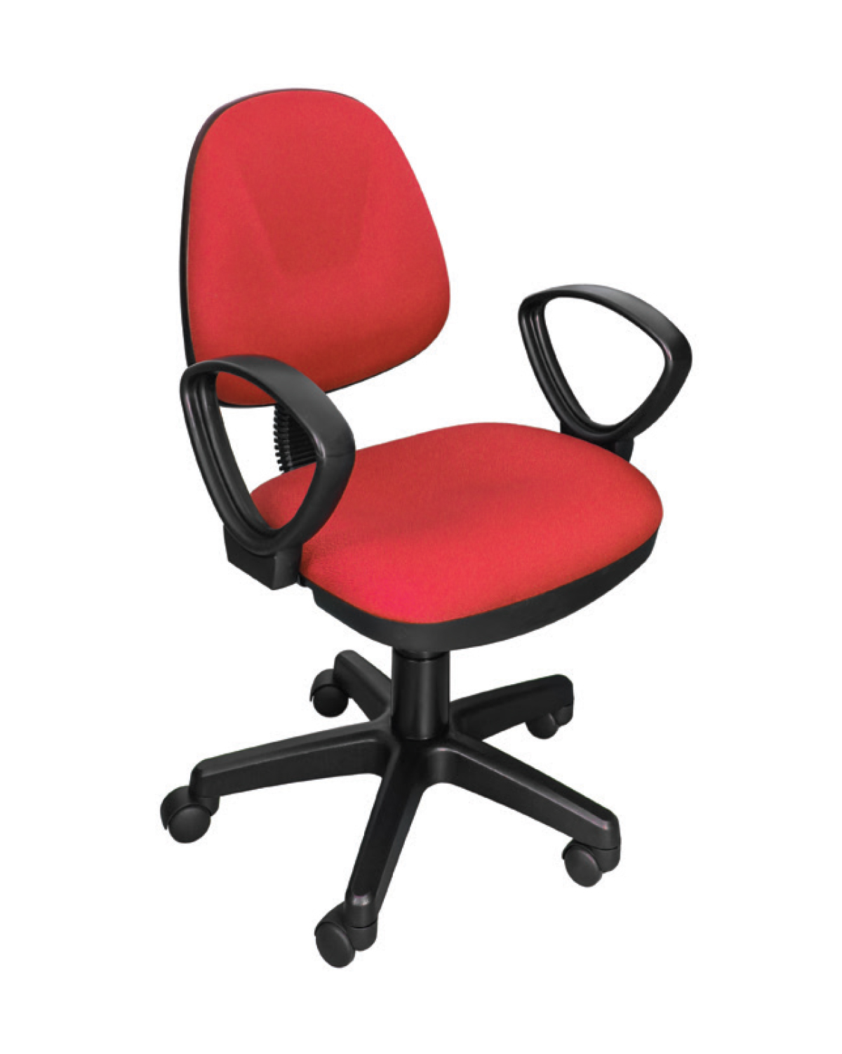 Office Swivel Chair, Red fabric