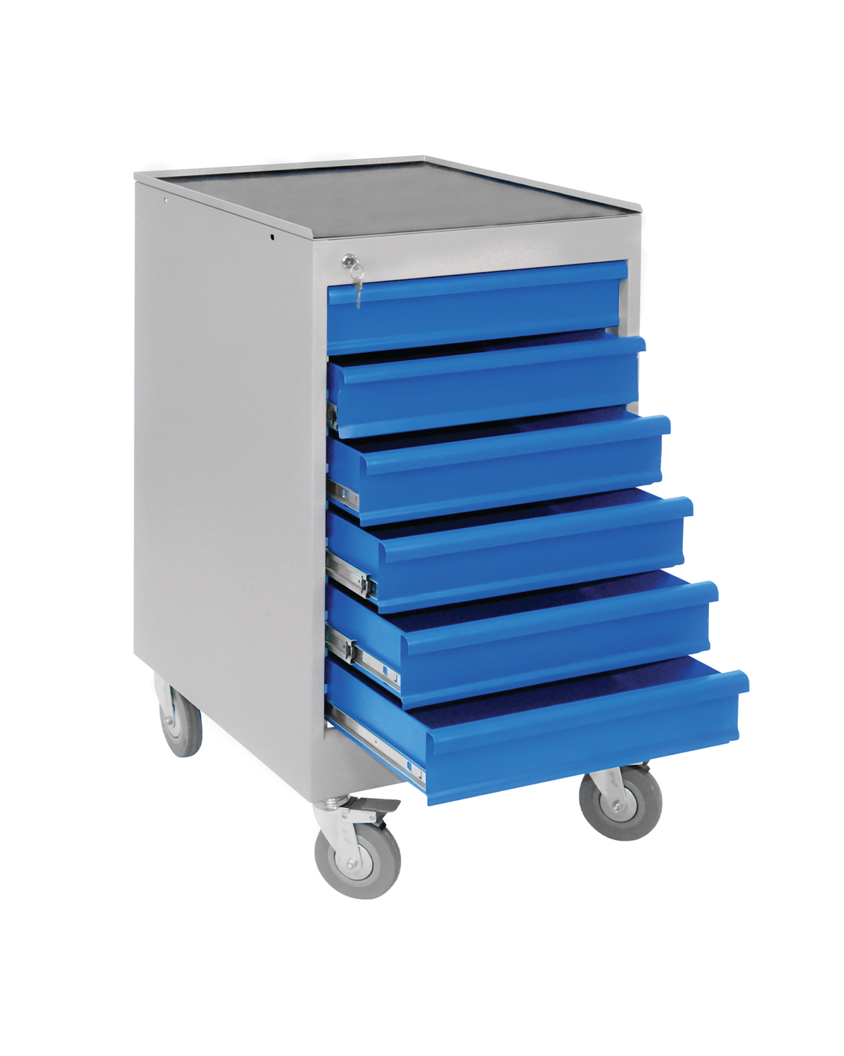 Free standing Mobile Drawer unit, 6 drawers + wheel set