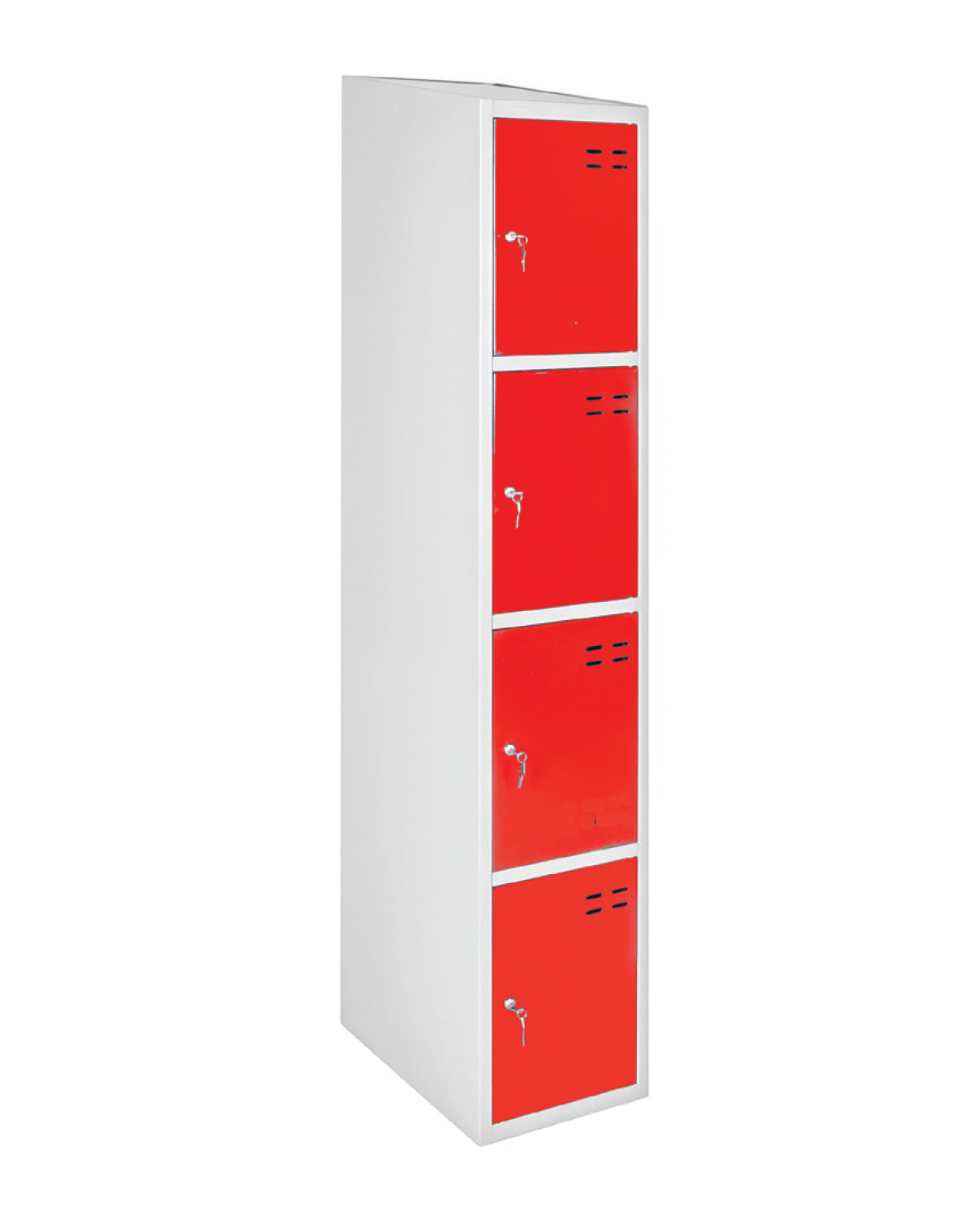 Storage Locker Red, W 350 mm, 4-door