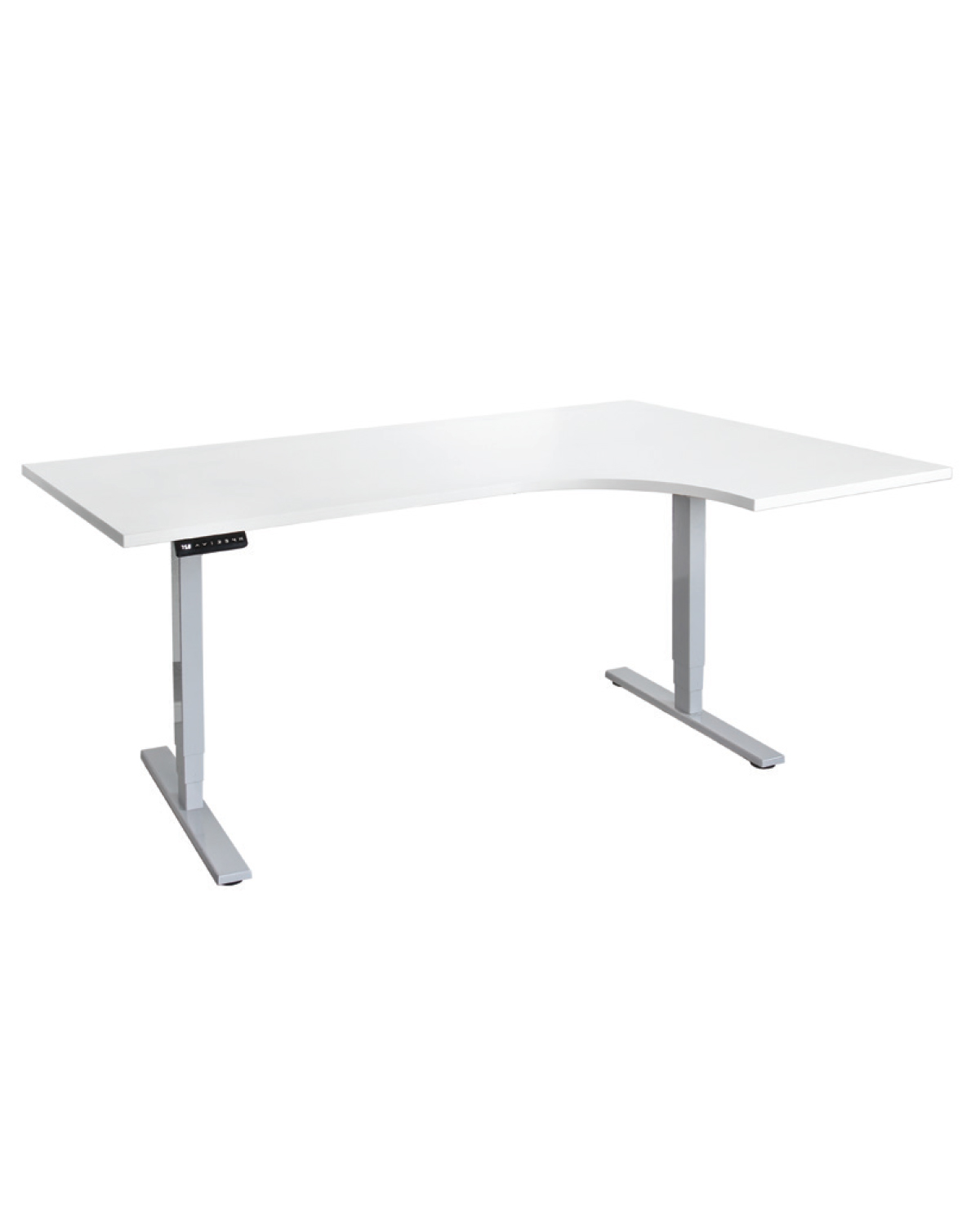 Office Standing Desk, Right corner, White, W 1800 mm