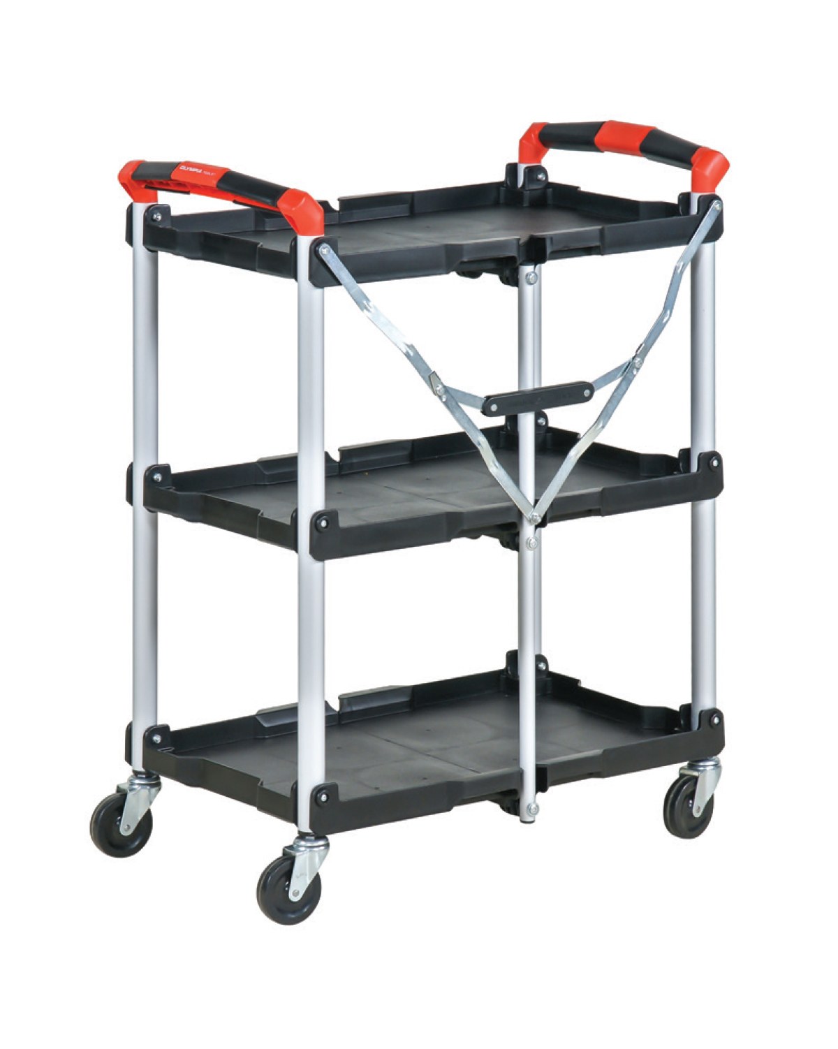 Foldable Service Trolley, 3 shelves