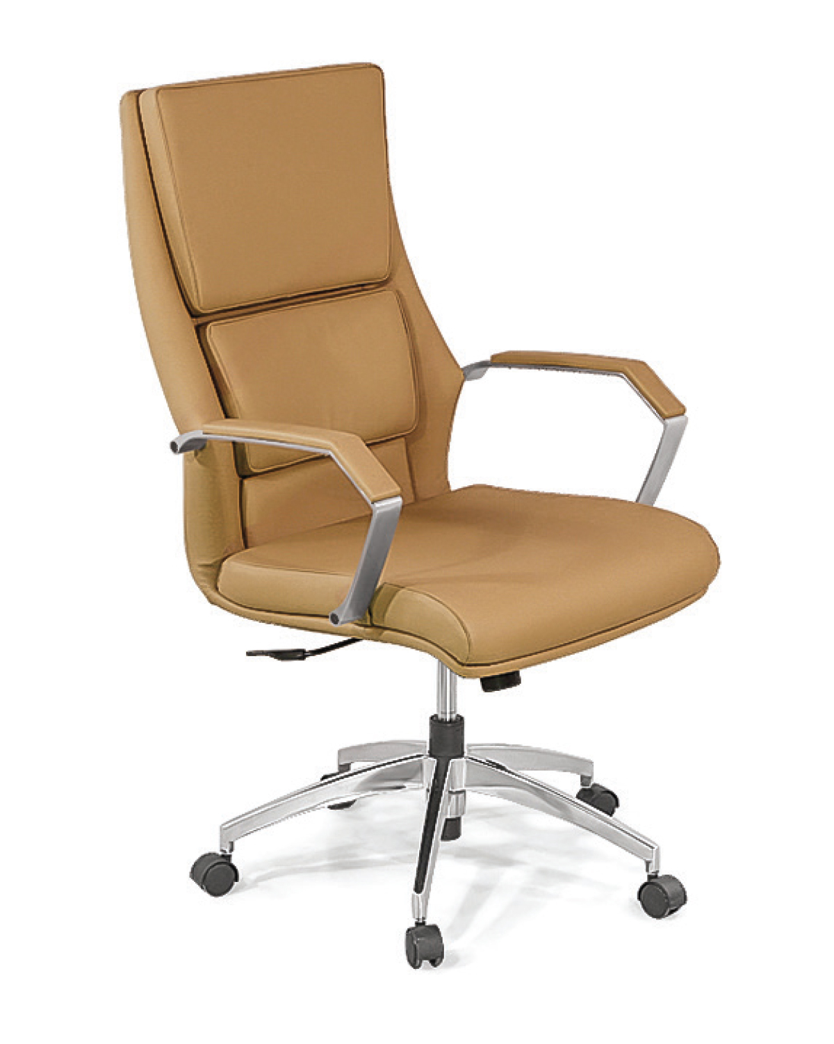 Executive Chair, Light brown Faux leather