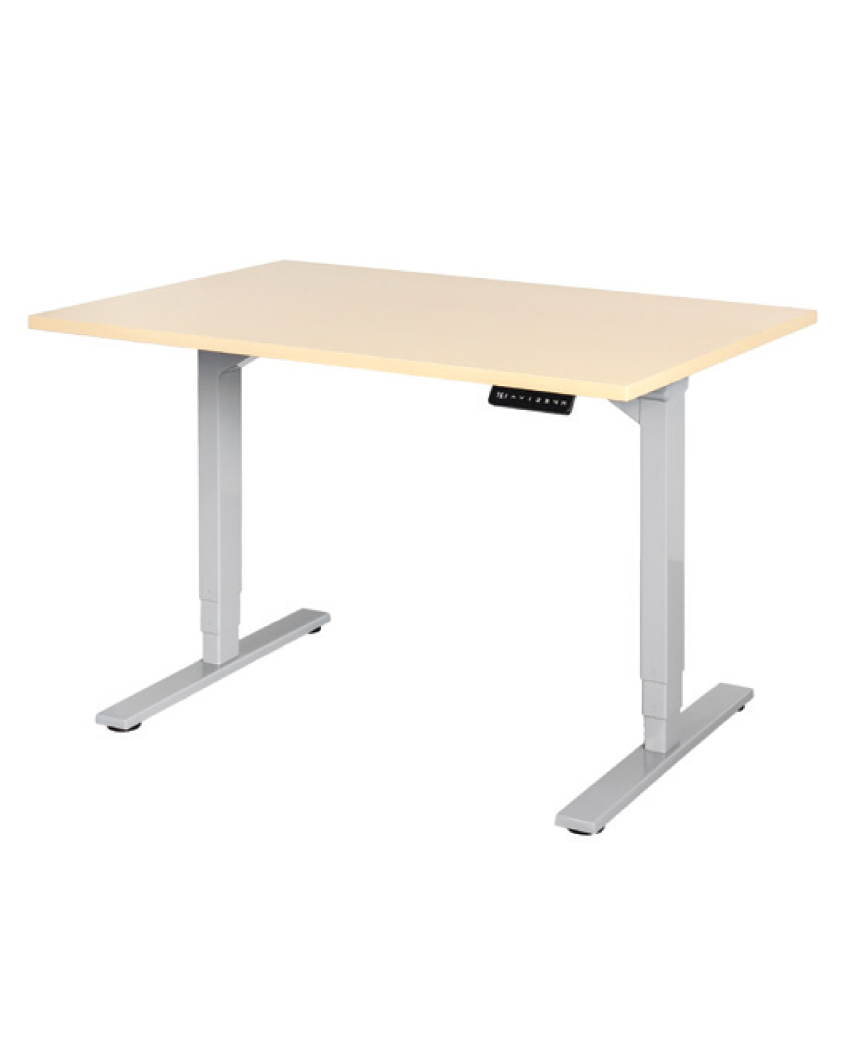 Office Standing Desk, Rectangle, Birch, W 1200 mm