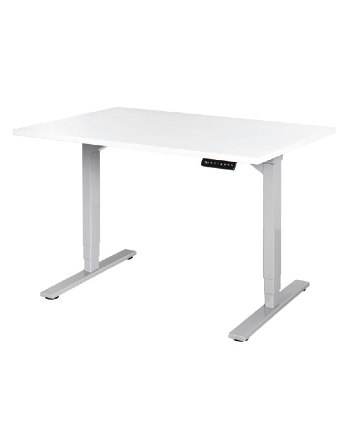 Office Standing Desk, Rectangle, White, W 1200 mm