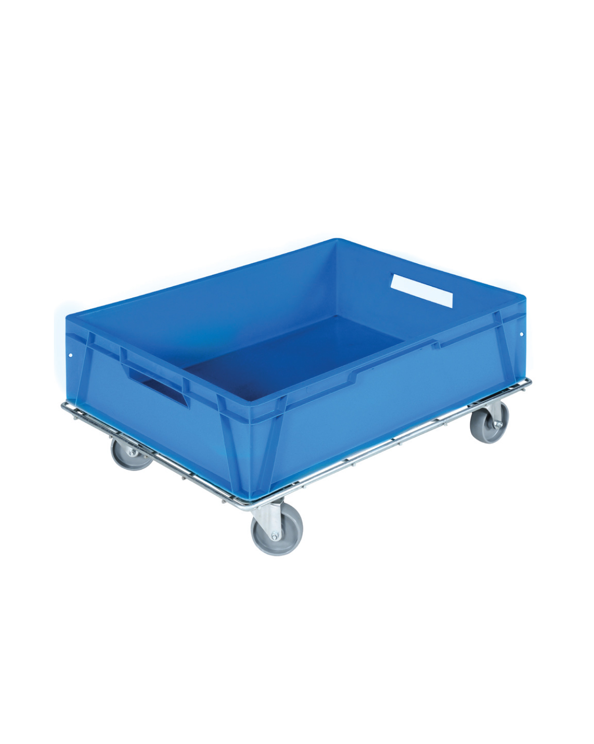 Galvanised crate Trolley, Width 620 mm