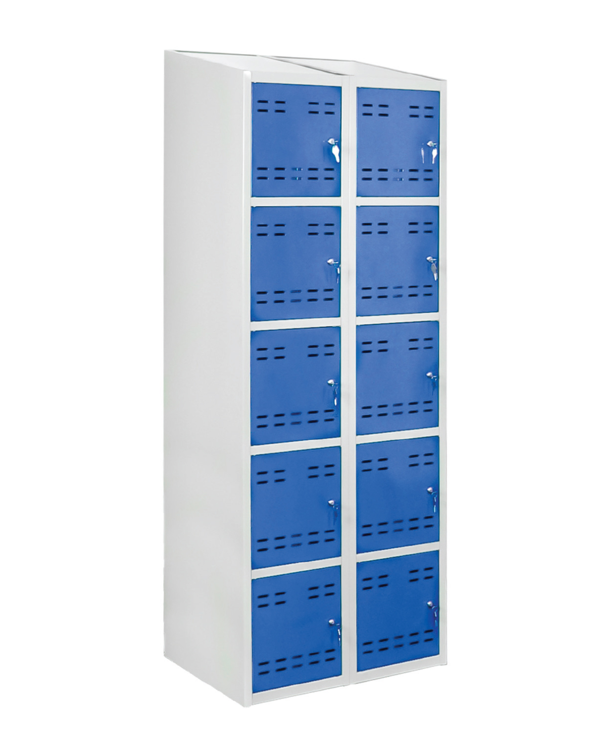 Storage Locker Blue, W 700 mm, 10-door