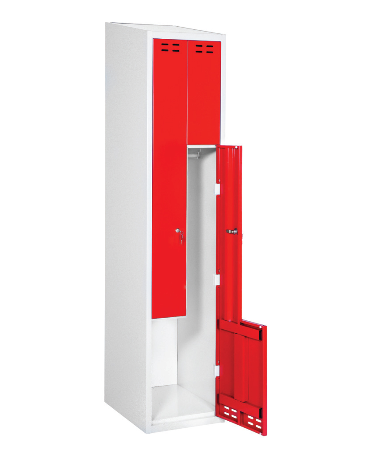 Storage Z-Locker Red, W 400 mm, 2-door